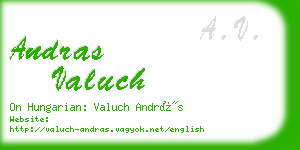 andras valuch business card